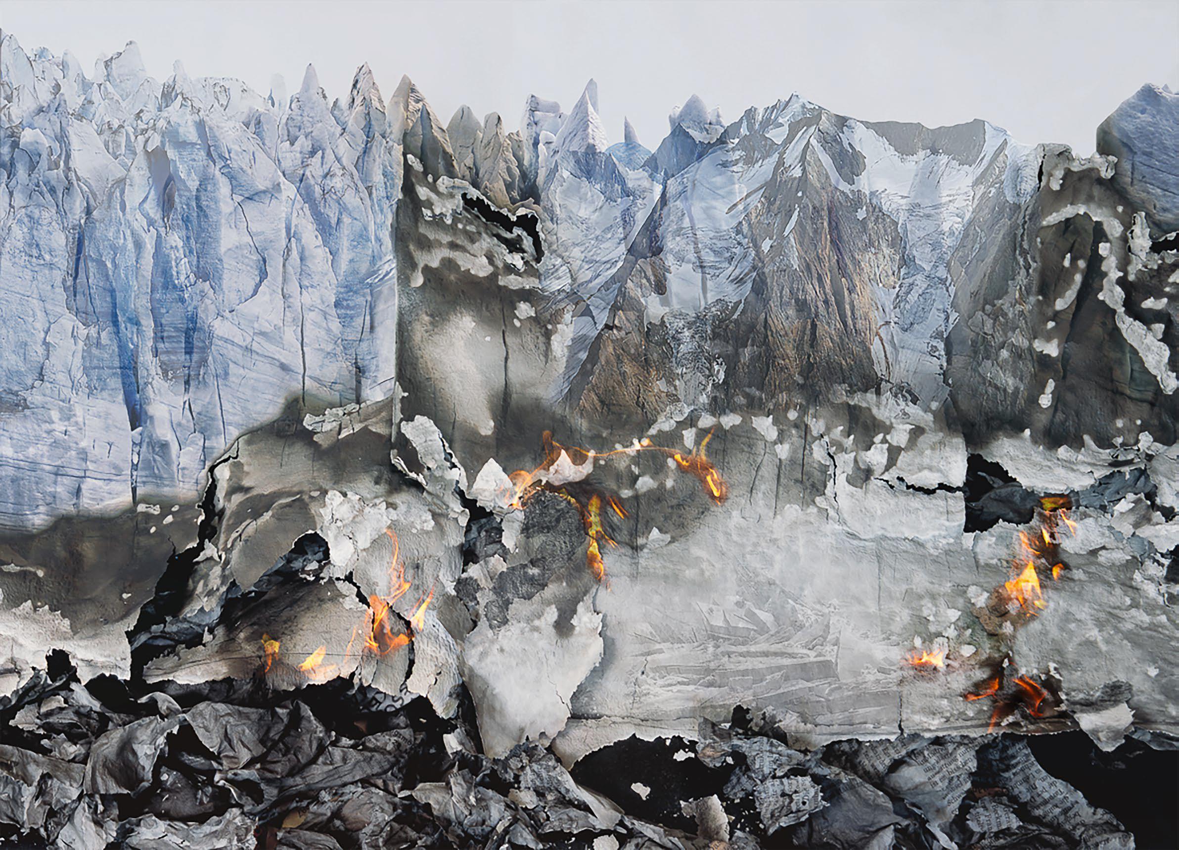 Aus der Serie RAUM-ZEIT-BILD: FIRE AND ICE  - Fine Art Print - 2014 - 60 x 80 cm - 6 Exemplare