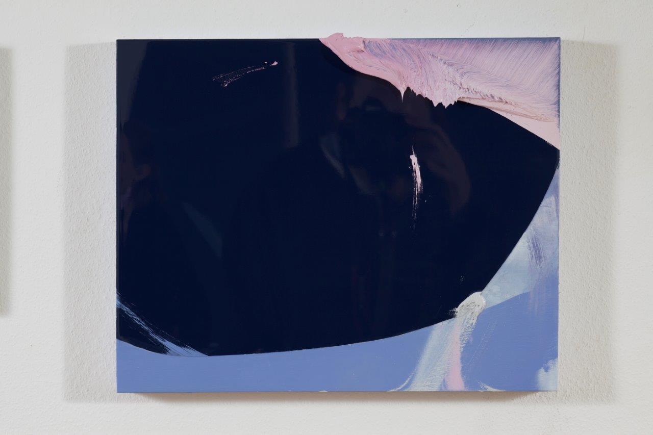 Fragment Oval 6 - Acryl, Acryllack, Öl auf Holz - 2021 - 40 x 50 cm  
