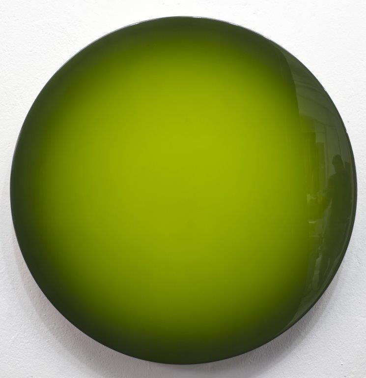 # 3099 - Pigment und Kunstharz auf Multiplex - 2025 - Durchmesser 90 cm, Tiefe 6 cm # 3099 - Pigment und Kunstharz auf Multiplex - 2025 - Durchmesser 90 cm, Tiefe 6 cm